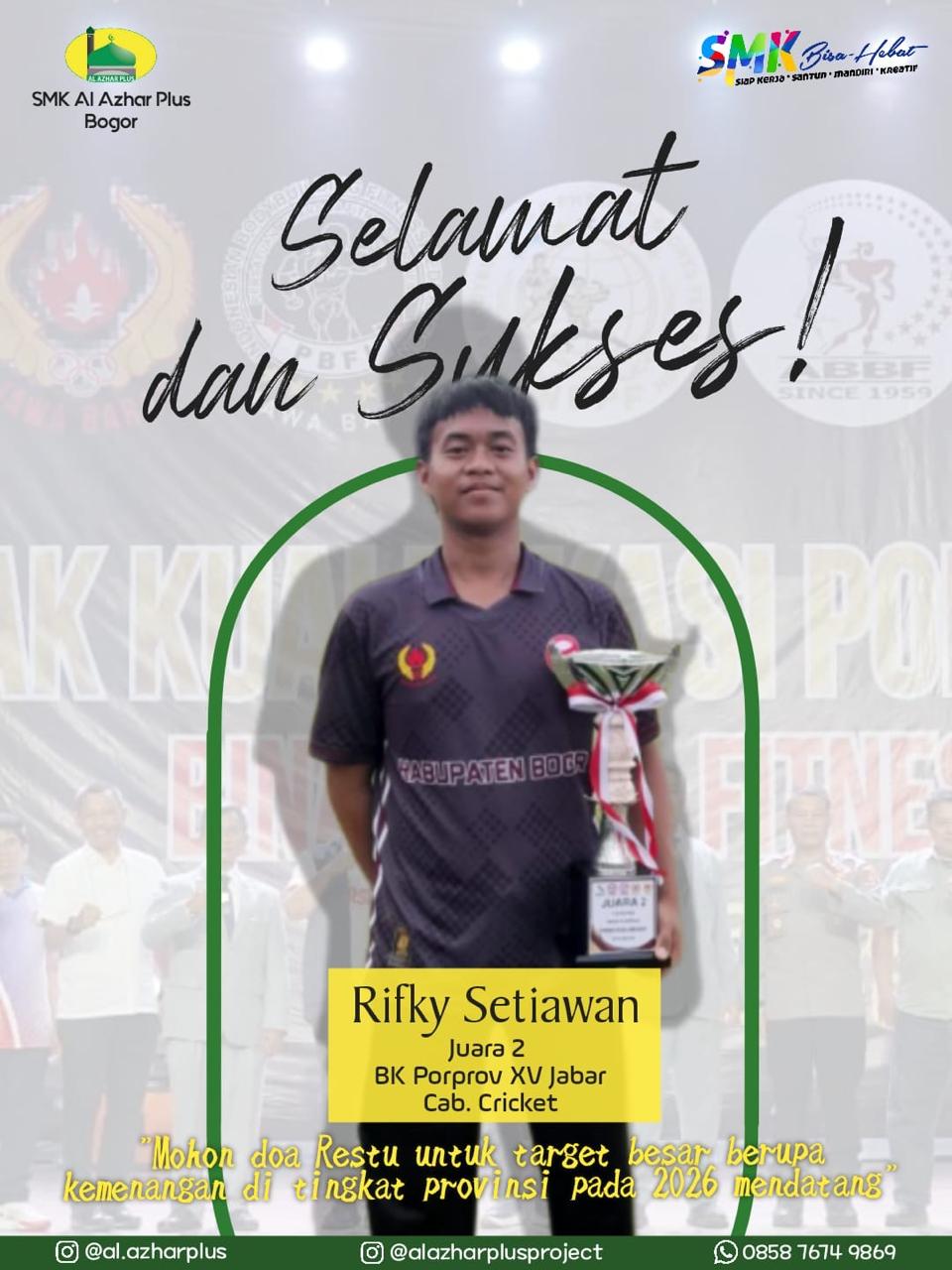 Juara 2 Cricket Kota Bogor